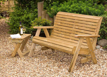 Villa 2 Seater Wooden Sofa Bench